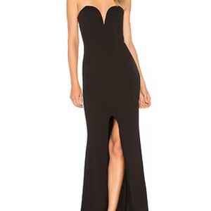 Nookie Black Honey Strapless Gown